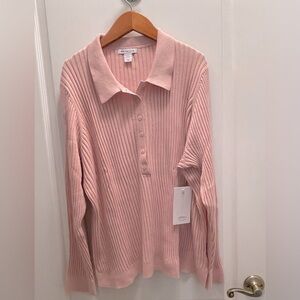 Athleta Henley Ribbed Sweater